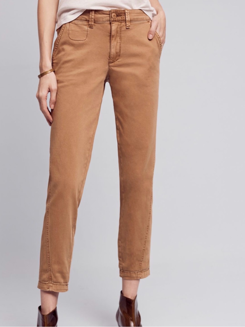 Anthropologie Relaxed Chino Pants In Cedar Size 26